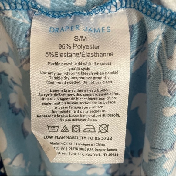 Draper James Sleeveless Ruffle Hem Blue & White dress, size S/M - Picture 12 of 16